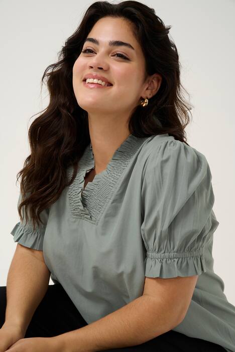 Kurzarm-Bluse Regular fit