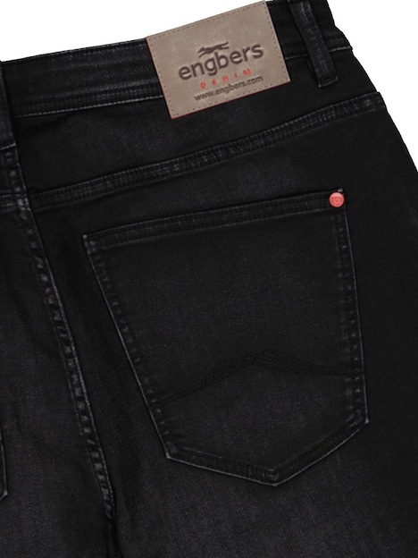 Herren Super-Stretch-Jeans slim fit , Schwarz