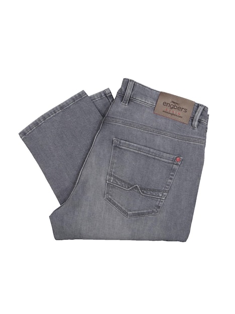 engbers Herren Super-Stretch-Jeans slim fit , Grau