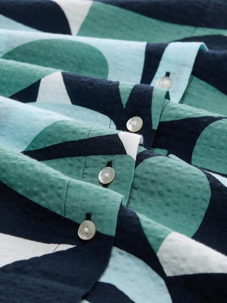 Oversize Bluse mit Muster