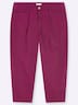 Twill-Hose Bundfaltenhose aus Twill, mit Barrel-Leg normal Elastische Einsätze