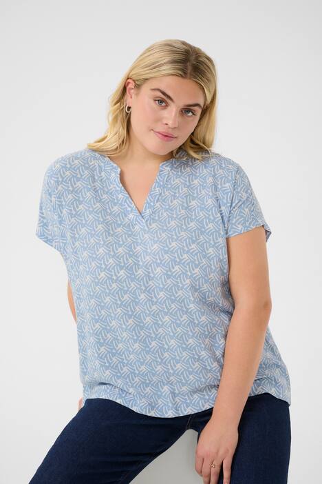 Kurzarm-Bluse Regular fit