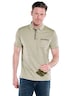 Herren Poloshirt , Braunbeige