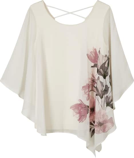 Tunika 3/4-Arm Ohne Kragen