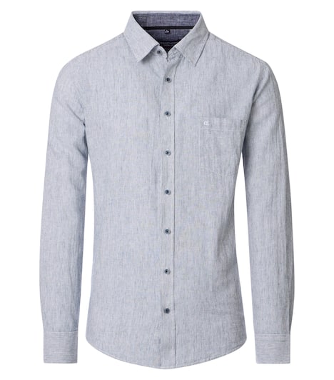 Leinenhemd gestreift Casual Fit