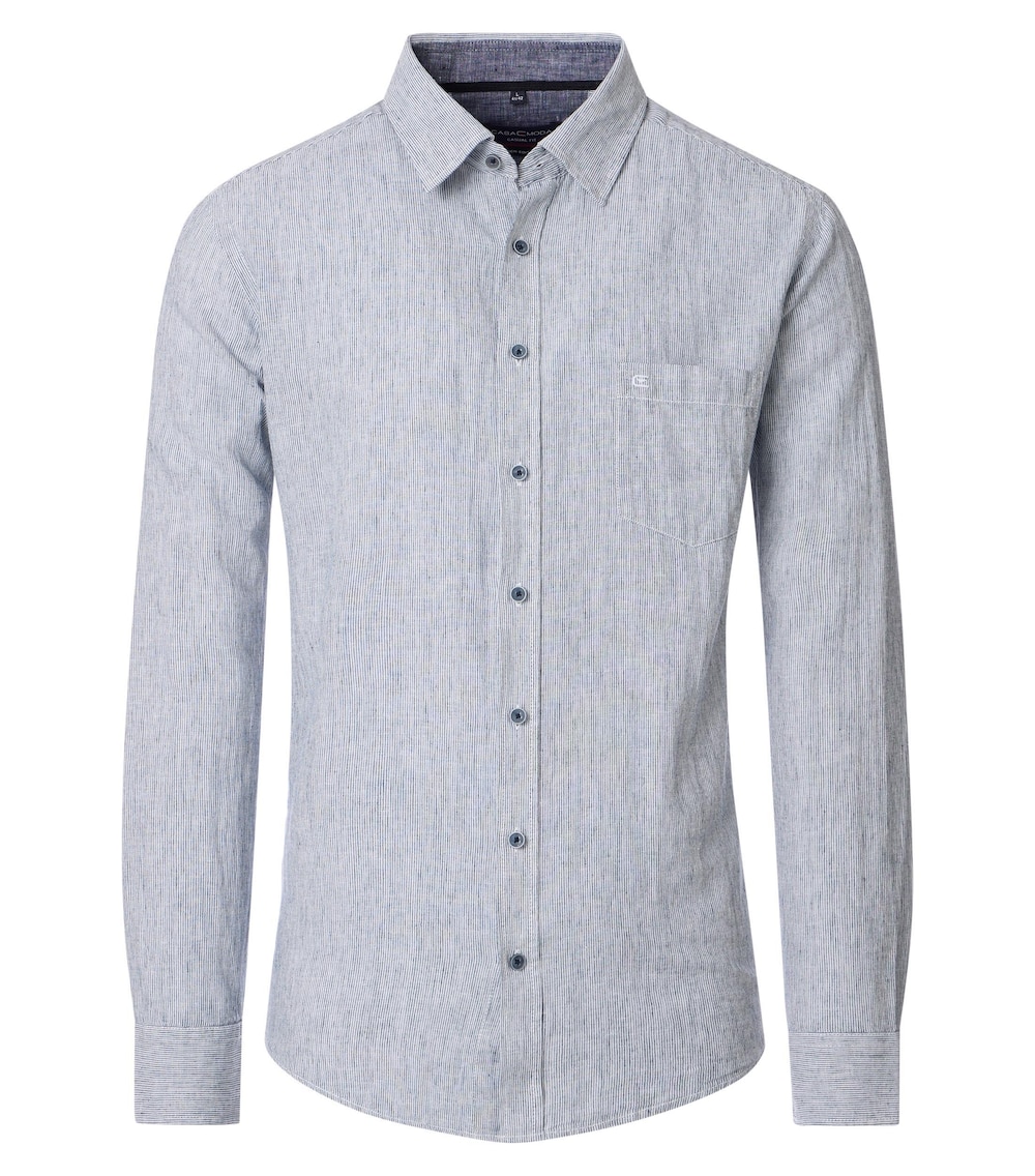 Leinenhemd gestreift Casual Fit