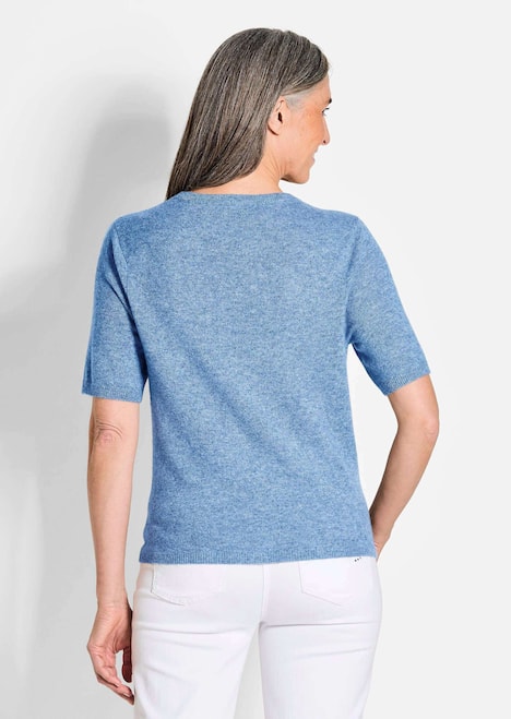 GOLDNER Pullover van kasjmier met ronde hals Pullover van kasjmier met korte mouwen en ronde hals