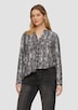 Bluse mit Animal-Print aus Viskosemix