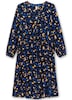 Druckkleid Langarm Sonstiges Muster Ohne Kragen