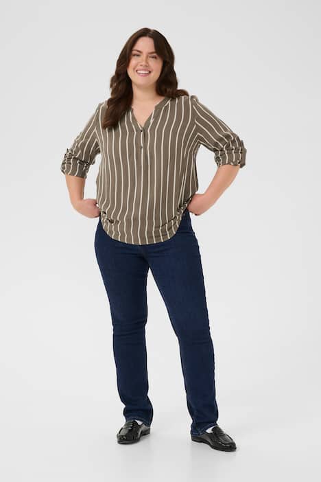 Langarm-Bluse Regular fit