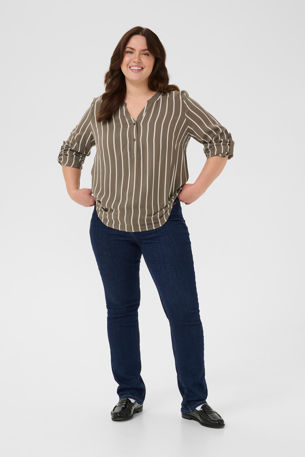 Langarm-Bluse Regular fit