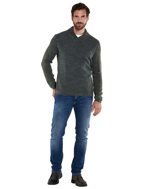 engbers Herren Pullover uni , Khaki