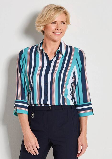 Blusenshirt mit Streifenmuster