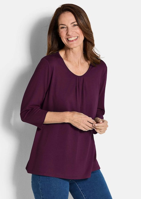 GOLDNER Shirt Elegant shirt van viscose-jersey