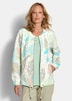 Printjacke mit Ottomanstruktur