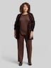 Loose Fit Cardigan mit Leo-Muster