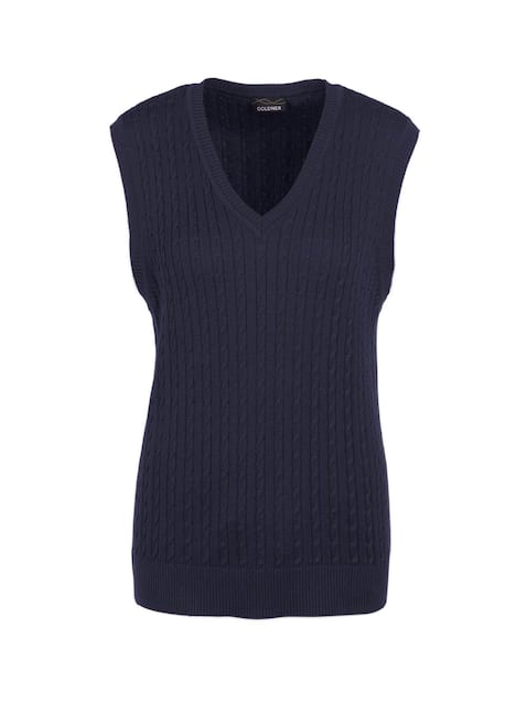 Pullunder mit zeitlosem Zopfmuster