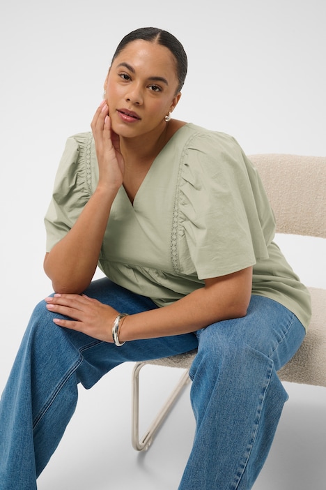 Kurzarm-Bluse Loose fit