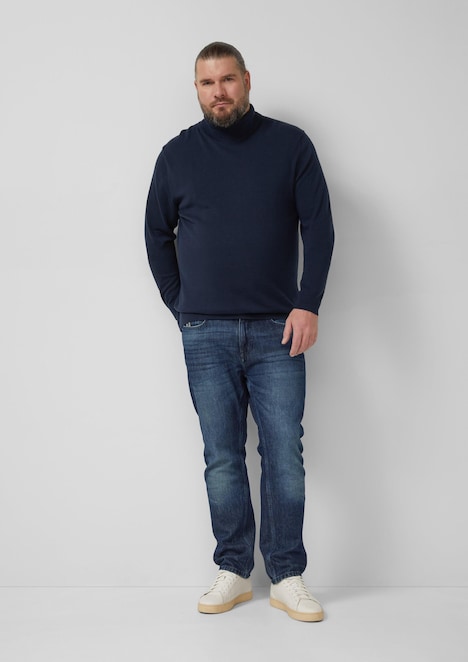 Rollkragenpullover aus reiner Baumwolle