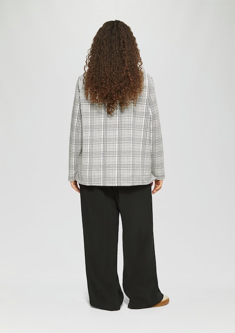 Gemustertes Sweatshirt mit Turtleneck