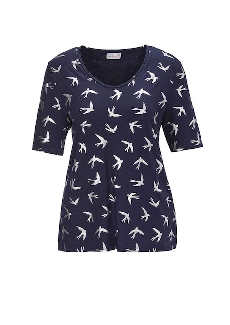 Topmodisches Shirt mit glänzendem Druck