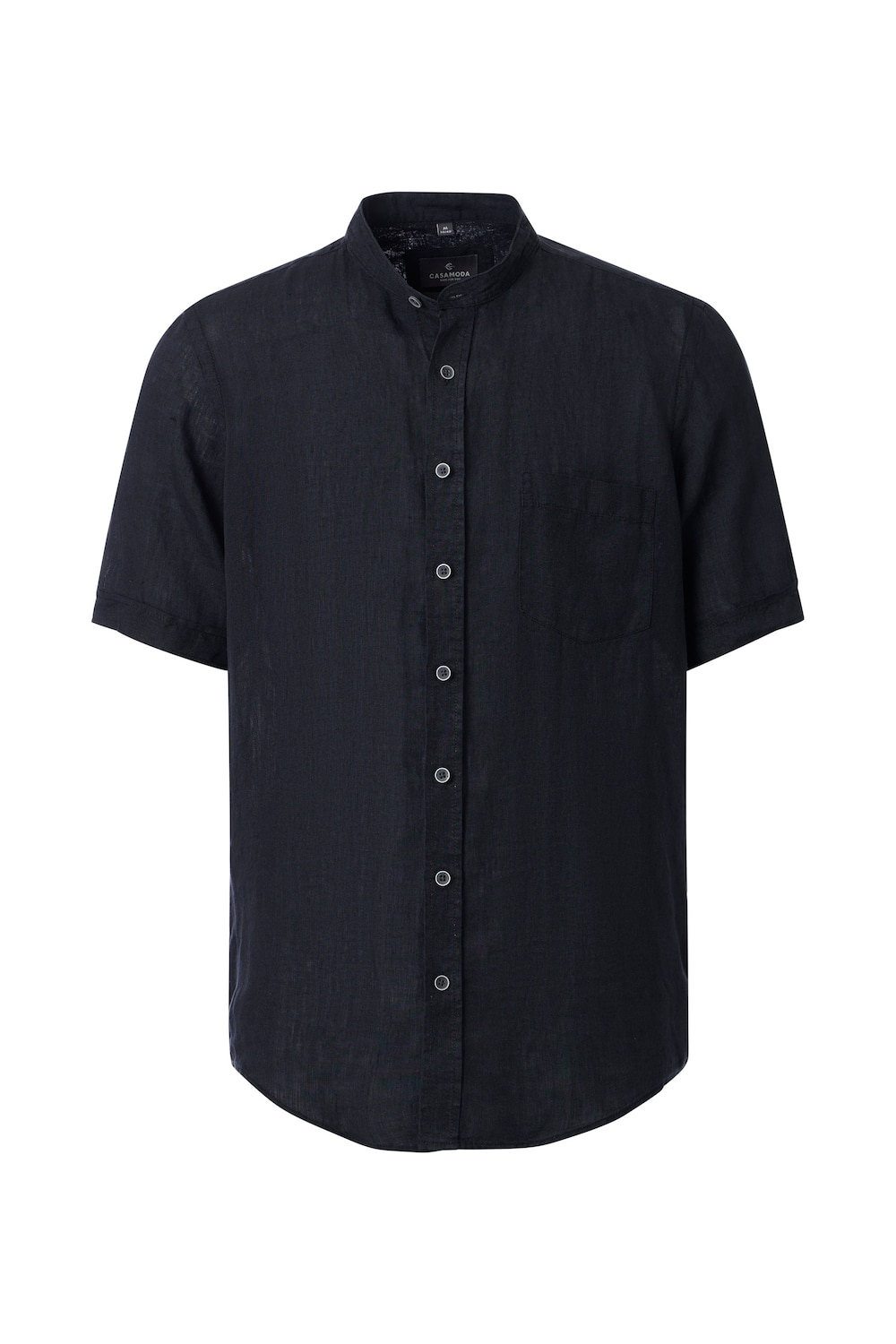 Leinenhemd Kurzarm uni Casual Fit