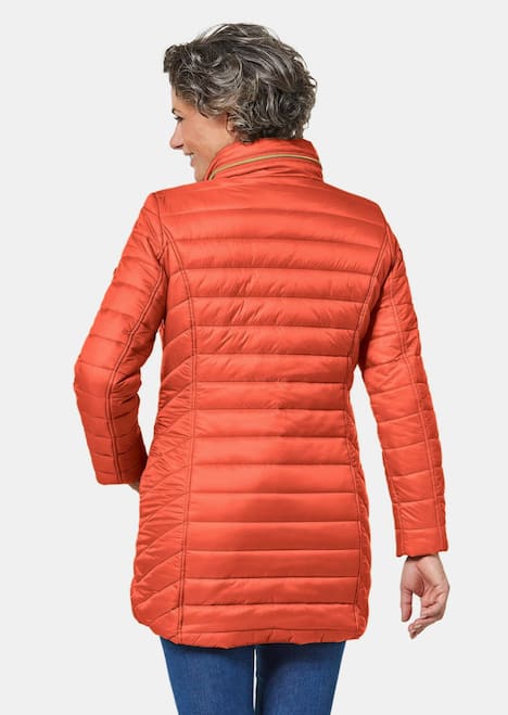 GOLDNER Gewatteerd jack Flatteus, licht, lang gewatteerd jack