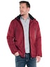 Herren Funktionsjacke mit abnehmbarer Kapuze , Dunkelrot