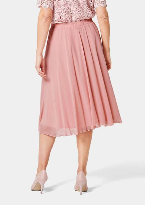 Luftig schwingender Chiffonrock