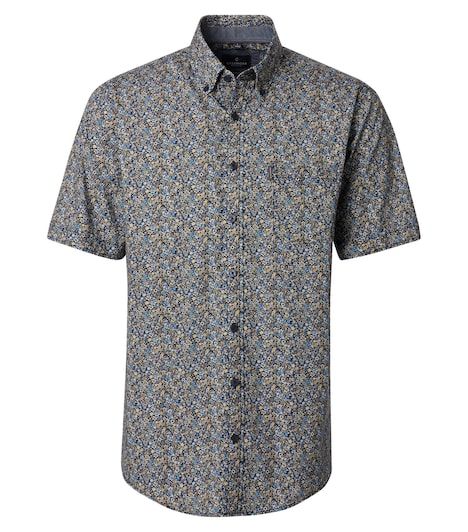 Freizeithemd Kurzarm Print Comfort Fit