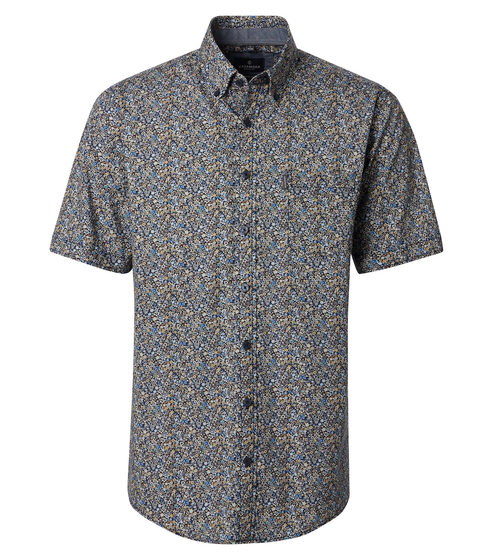 Freizeithemd Kurzarm Print Comfort Fit