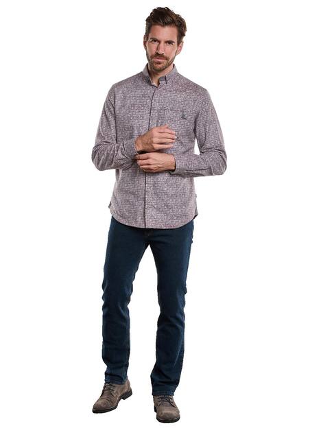 engbers Herren Hemd langarm , Bordeaux