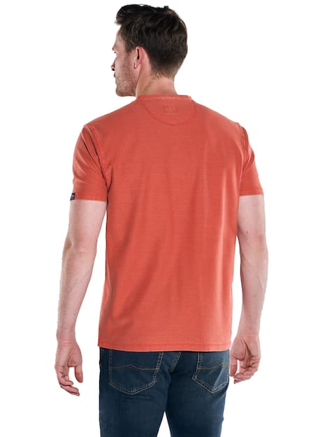 engbers Herren Henley-Shirt regular , Orange