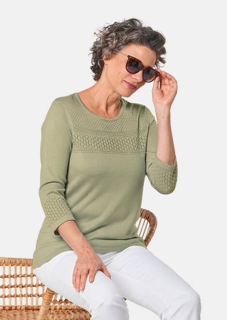 Pullover mit schönem Ajourmuster