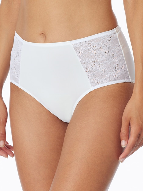 Schiesser Damen Midislip 2-Pack Air Spitze - weiss