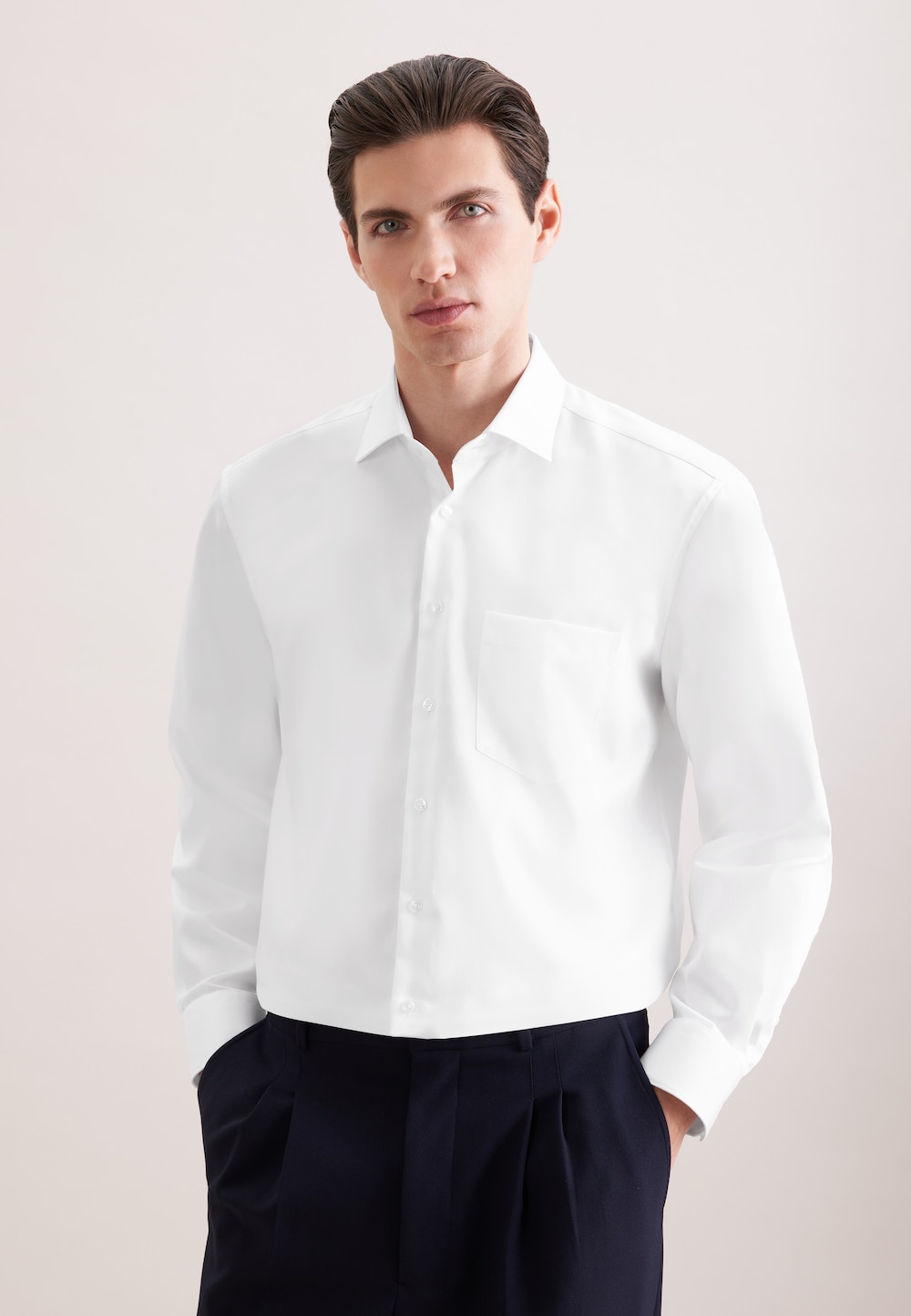 Herren Business Hemd - Uni