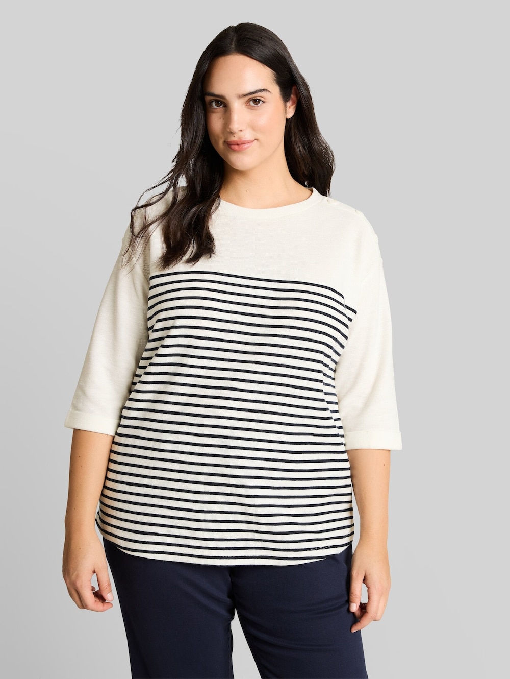 Langarmshirt mit Streifenmuster