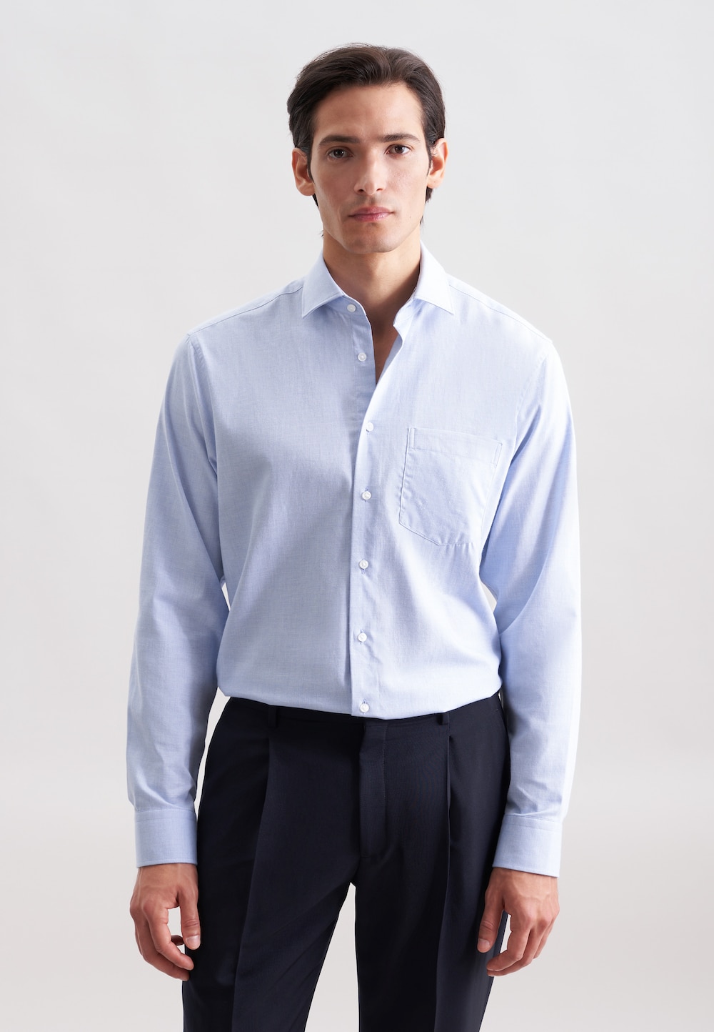 Herren Flanellhemd - Uni