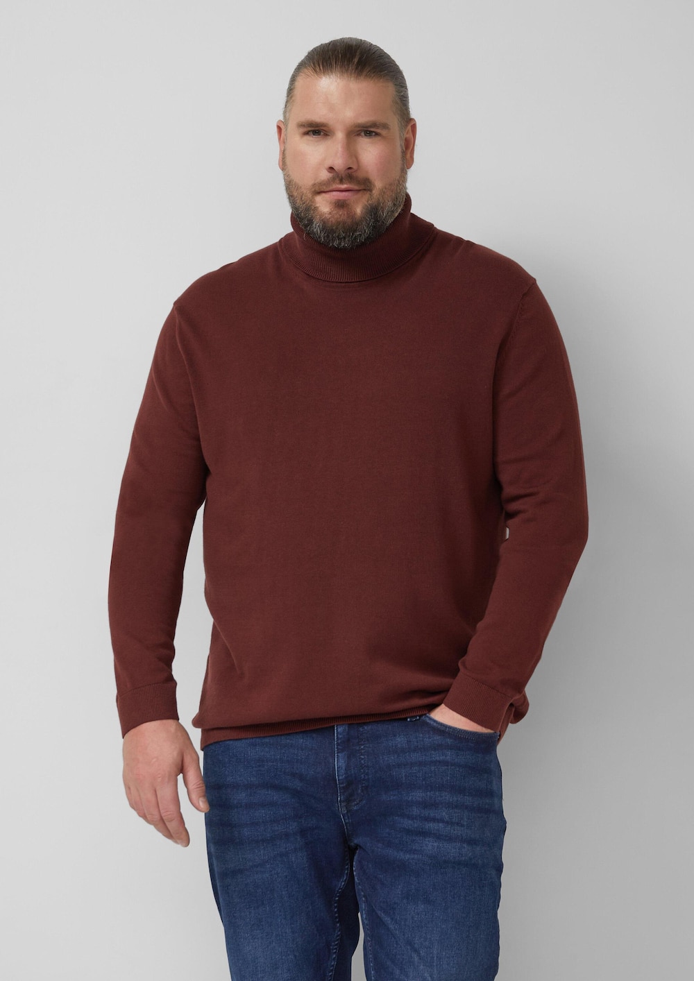 Rollkragenpullover aus reiner Baumwolle