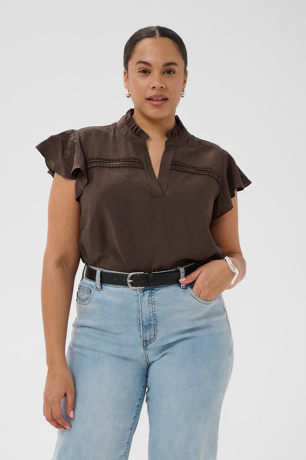 Kurzarm-Bluse Regular fit