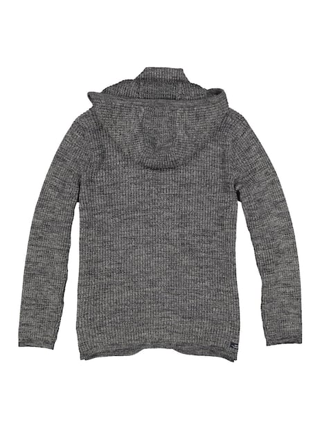 engbers Herren Strick-Sakko strukturiert , Kieselgrau