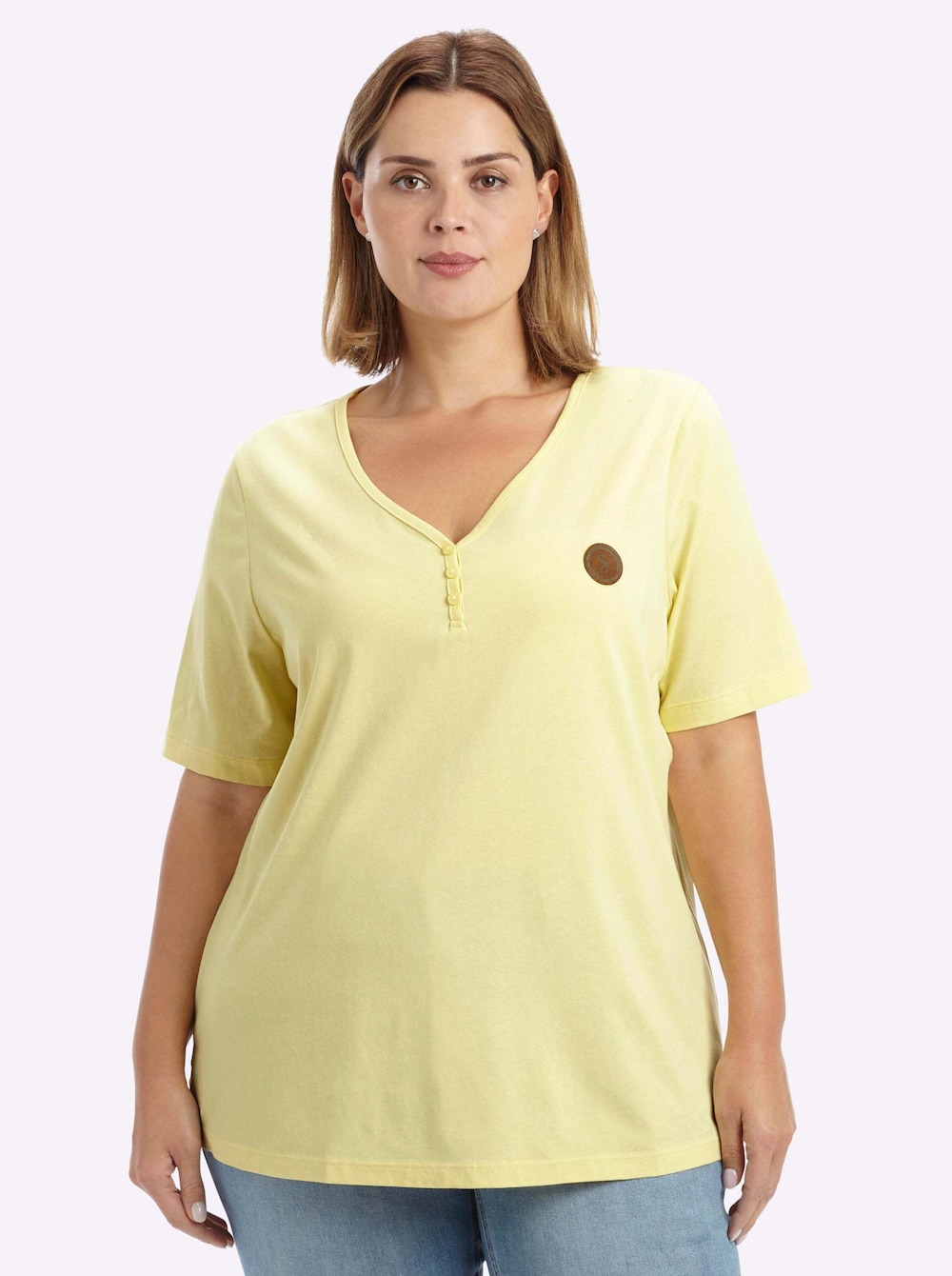 Kurzarm-Shirt Kurzarm Ohne Kragen