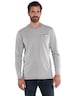engbers Herren Langarm-Shirt uni , Hellgrau