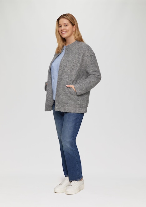 Blouson aus Bouclé