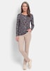 Viskoseshirt mit Paisley-Druck