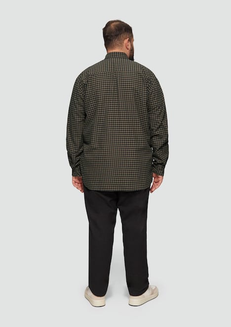 Regular Fit: Kariertes Hemd mit Button-Down-Kragen