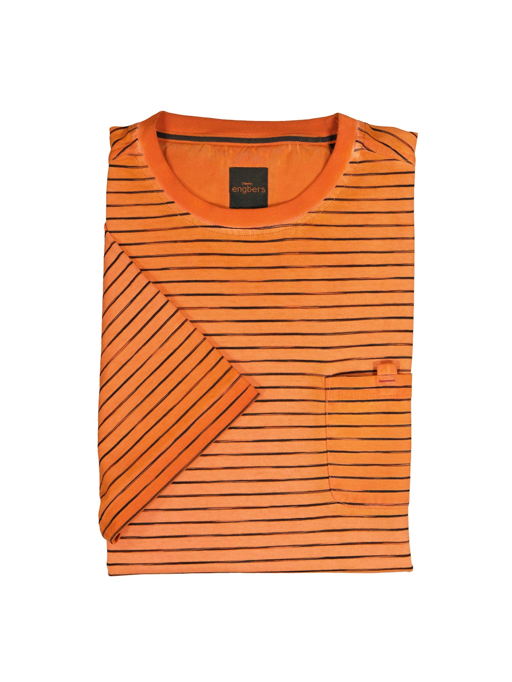 Herren T-Shirt gestreift , Orange