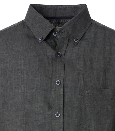 Leinenhemd uni Casual Fit