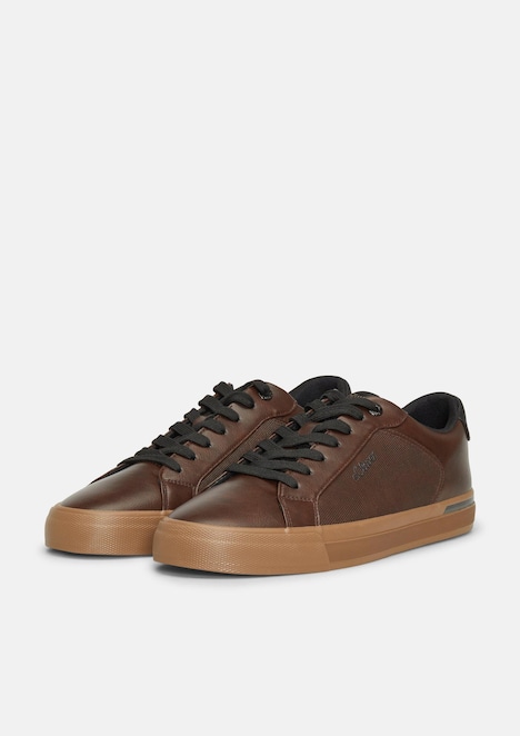 Sneaker in Leder-Optik