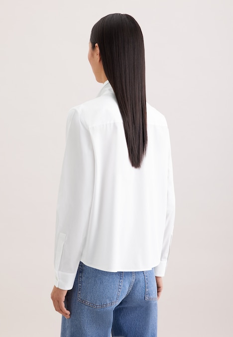 Damen Ausgestellte Bluse - Uni